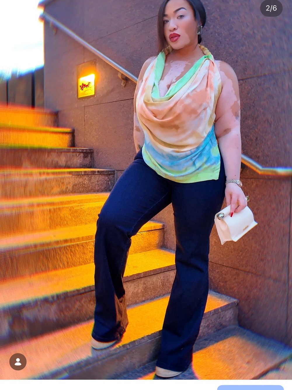 Silk Openback top